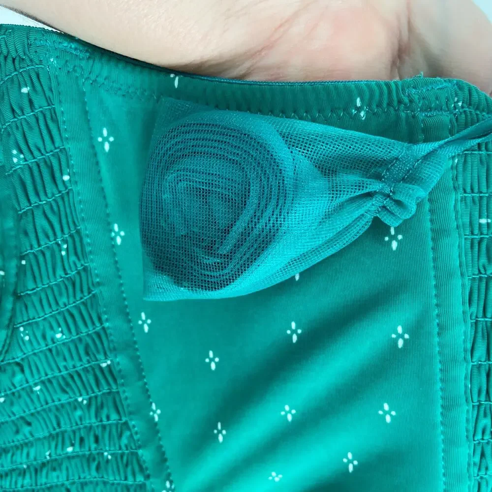 NWT Free People Come A Little Closer Longline Bra Teal Underwire Lingerie Size S